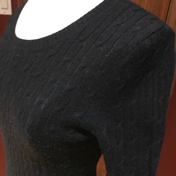 ** 3 for $30 ** Black Sweater Mini Dress - Picture 2 of 6